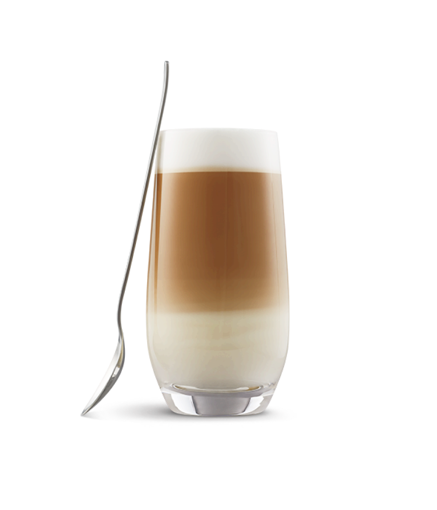 Long Latte Glass with Spoon